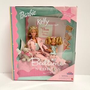 2000 Barbie and Kelly Bedtime Stories The Three Little Bears Gift Set Doll Book